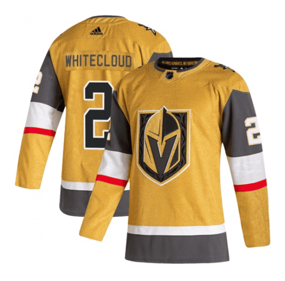 Vegas Golden Knights #2 Zach Whitecloud Gold Stitched Jersey