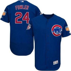 Cubs #24 Dexter Fowler Blue Flexbase Authentic Collection Stitched Jersey