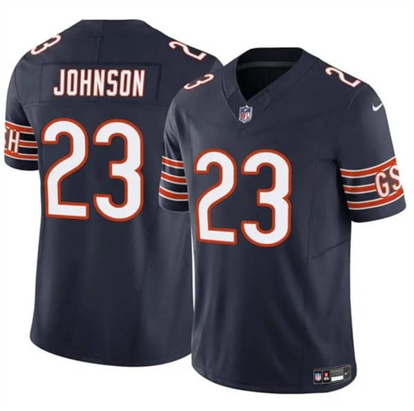 Chicago Bears #23 Roschon Johnson Navy 2023 F.U.S.E. Vapor Stitched Jersey