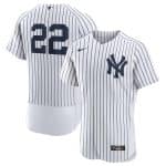 New York Yankees #22 Juan Soto White Flex Base Stitched Jersey