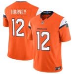Denver Broncos #12 RJ Harvey Orange 2025 F.U.S.E. Vapor Limited Stitched Jersey