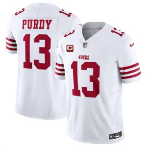 San Francisco 49ers #13 Brock Purdy White 2024 F.U.S.E. With 2-Star C Patch Vapor Untouchable Limited Stitched Jersey