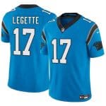 Carolina Panthers #17 Xavier Legette Blue 2024 Draft F.U.S.E. Vapor Limited Stitched Jersey