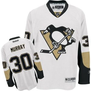 Penguins #30 Matt Murray White Stitched Jersey
