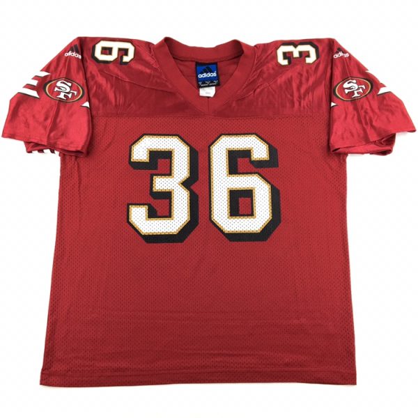 San Francisco 49ers #Merton Hanks Red Throwback Stitched Jersey