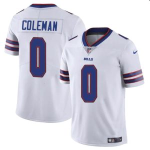 Buffalo Bills #0 Keon Coleman White 2024 Draft Vapor Untouchable Limited Stitched Jersey