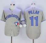 Blue Jays #11 Kevin Pillar Grey New Cool Base Stitched Jersey