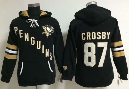 Pittsburgh Penguins #87 Sidney Crosby Black Old Time Heidi NHL Hoodie