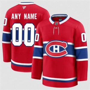 Montreal Canadiens Custom Red 2024-25 Home Stitched Jersey