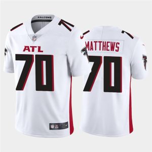 Atlanta Falcons #70 Jake Matthews 2020 White Vapor Untouchable Limited Stitched Jersey