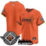 Houston Astros Blank Orange 2025 City Connect Limited Stitched Jersey