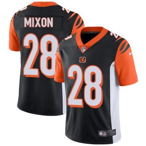 Cincinnati Bengals #28 Joe Mixon Black Team Color Stitched Vapor Untouchable Limited Jersey