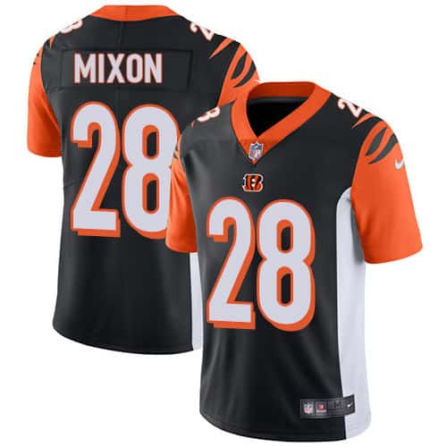 Cincinnati Bengals #28 Joe Mixon Black Team Color Stitched Vapor Untouchable Limited Jersey