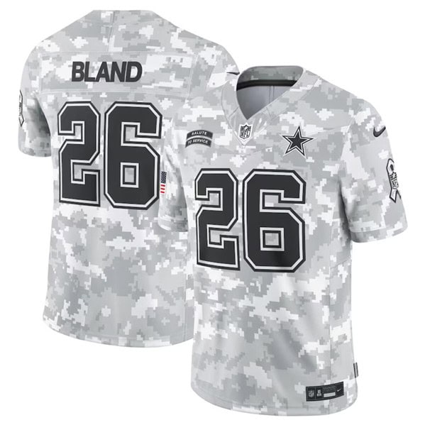Dallas Cowboys #26 DaRon Bland Arctic Camo 2024 F.U.S.E. Salute To Service Limited Stitched Jersey