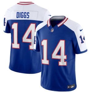 Buffalo Bills #14 Stefon Diggs Blue White 2023 F.U.S.E. Throwback Vapor Untouchable Limited Stitched Jersey