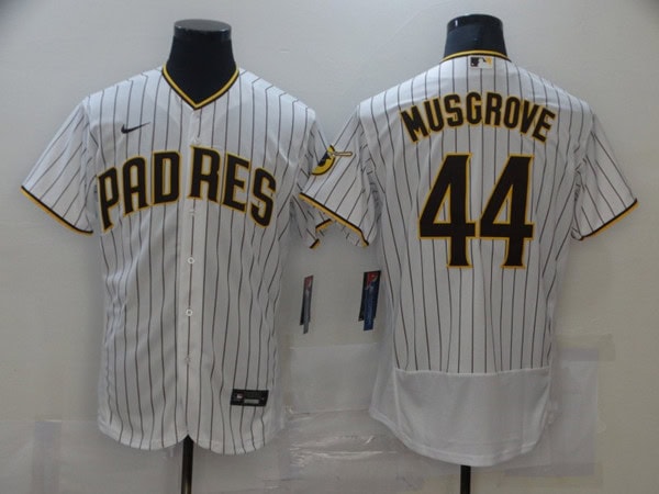 San Diego Padres #44 Joe Musgrove White Flex Base Stitched Jersey