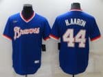 Atlanta Braves #44 Hank Aaron Royal Cool Base Stitched Jersey
