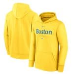 Boston Red Sox Gold City Connect Pregame Performance Pullover Hoodie