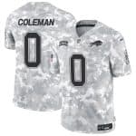 Buffalo Bills #0 Keon Coleman 2024 F.U.S.E. Arctic Camo Salute To Service Limited Stitched Jersey