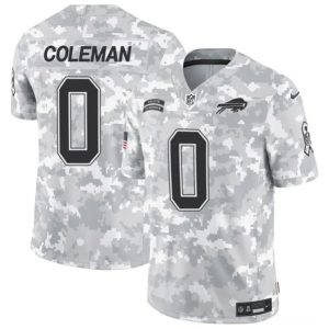 Buffalo Bills #0 Keon Coleman 2024 F.U.S.E. Arctic Camo Salute To Service Limited Stitched Jersey