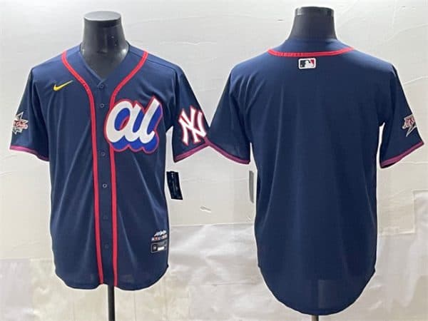 American League New York Yankees Blank Navy 2025 All-Star Edition Limited Stitched Jersey