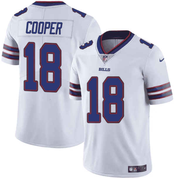 Buffalo Bills #18 Amari Cooper White 2024 Vapor Untouchable Limited Stitched Jersey