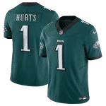Philadelphia Eagles #1 Jalen Hurts Green 2023 F.U.S.E. Vapor Untouchable Limited Stitched Jersey