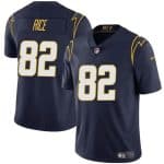 Los Angeles Chargers #82 Brenden Rice Navy 2024 Draft Vapor Limited Stitched Jersey
