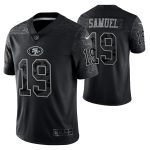 San Francisco 49ers #19 Deebo Samuel Black Reflective Limited Stitched Football Jersey