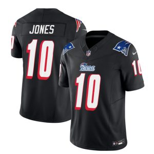 New England Patriots #10 Mac Jones Black 2023 F.U.S.E. Vapor Limited Stitched Jersey