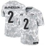 Cincinnati Bengals #2 Evan McPherson Arctic Camo 2024 F.U.S.E. Salute To Service Limited Stitched Jersey