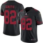 49ers #82 Torrey Smith Black Stitched Limited Rush Nike Jersey
