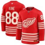 Detroit Red Wings #88 Patrick Kane Red 2025 Centennial Premium Stitched Jersey