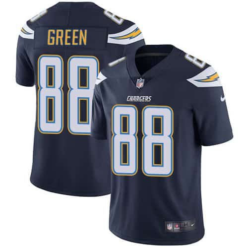 Los Angeles Chargers #88 Virgil Green Navy Blue Vapor Untouchable Limited Stitched Jersey