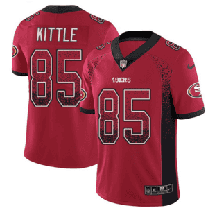 San Francisco 49ers #85 George Kittle Red Drift Fashion Color Rush Limited Stitched Jersey