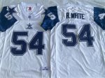 Dallas Cowboys #54 Randy White White Throwback Stitched Jersey