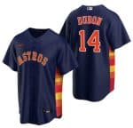 Houston Astros #14 Mauricio Dub¨®n Navy Cool Base Stitched Jersey