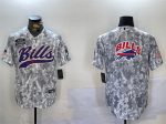 Buffalo Bills Team Big Logo 2024 Arctic Camo Salute To Service Stitched Jersey