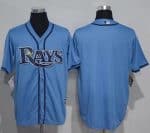 Rays Blank Light Blue New Cool Base Stitched Jersey