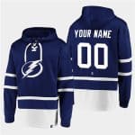 Tampa Bay Lightning Custom Blue All Stitched Sweatshirt Hoodie