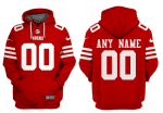 San Francisco 49ers Active Player Custom Red Alternate Pullover Hoodie