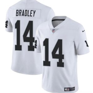 Las Vegas Raiders #14 Carter Bradley White 2024 Vapor Stitched Jersey