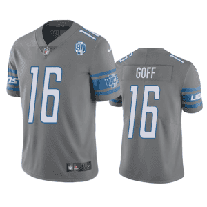 Detroit Lions #16 Jared Goff Gray 2023 90th Anniversary Vapor Untouchable Limited Stitched Jersey