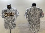 Pittsburgh Steelers Blank 2024 Arctic Camo Salute To Service Stitched Jersey