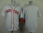 Red Sox Blank Stitched White Cool Base Jersey