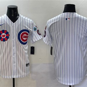 Chicago Cubs Blank White 2025 Tokyo Series Limited Stitched Jersey