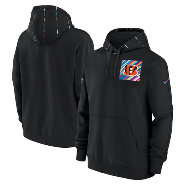 Cincinnati Bengals Black 2023 Crucial Catch Club Pullover Hoodie