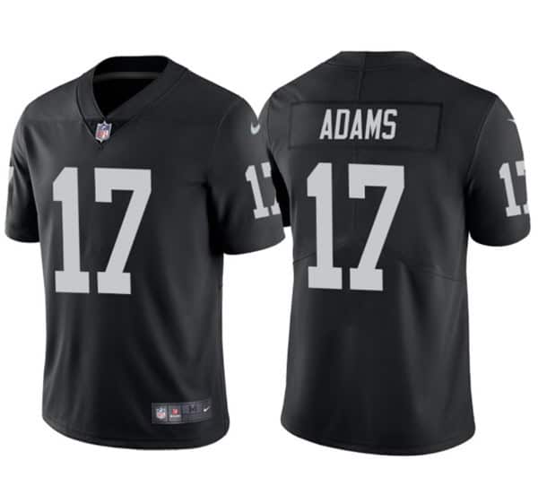 Las Vegas Raiders #17 Davante Adams Black Vapor Limited Stitched Jersey