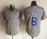 Royals #8 Mike Moustakas New Grey Cool Base Stitched Jersey
