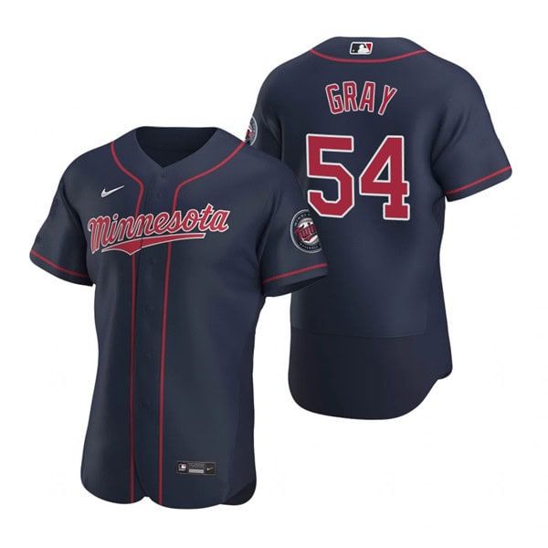 Minnesota Twins #54 Sonny Gray Navy Flex Base Stitched Jersey